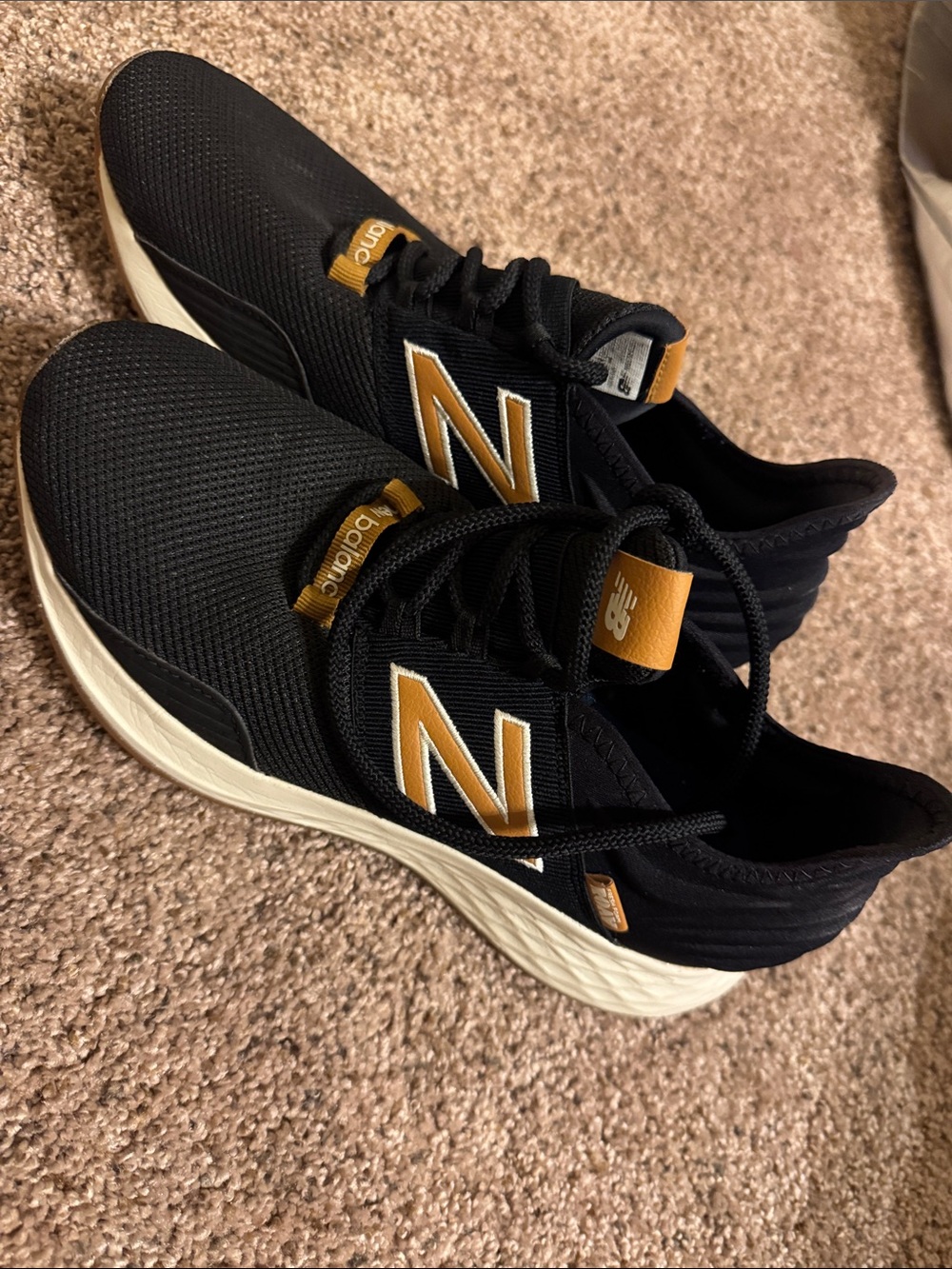New Balance Black and Gold Women's Running Sneakers